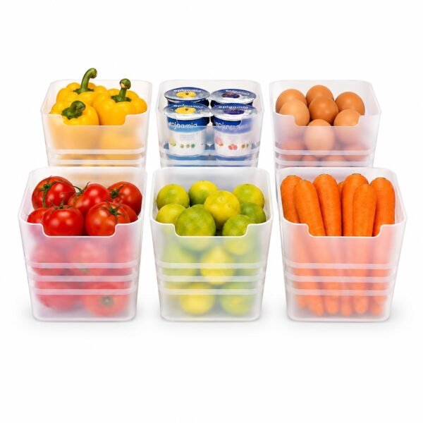 JD FRESH Pack of 6 Fridge Storage Containers forBest Amazon Deals