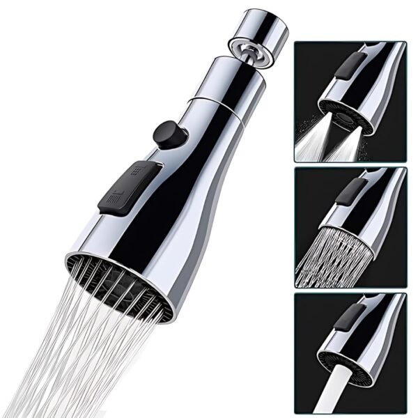 3 Flow Flexible Kitchen Tap Extender  360 Rotating FaucetBest Amazon Deals