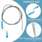 HASTHIP 9.8ft Stainless Steel Drain Cleaner Tool, SpiralBest Amazon Deals