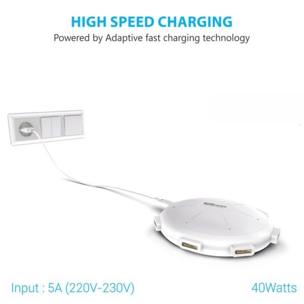 Portronics POR 343 UFO USB Home Charger 6 Ports 8ABest Amazon Deals