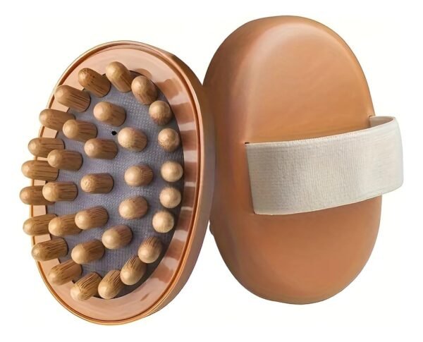 Wooden Cellulite Massage Brush for Body - Handheld DeepBest Amazon Deals