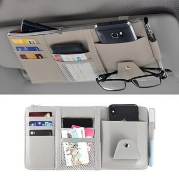 Car Sun Visor Organizer PU Leather Storage Pouch withBest Amazon Deals Car Sun Visor Organizer PU Leather Storage Pouch withBest Amazon Deals