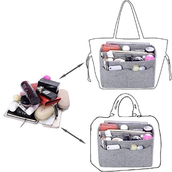 Handcuffs Women Purse Organizer Insert With Zipper PocketBest Amazon Deals