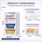 URBAN LUXY Foldable & Stackable Clothes Organizer forBest Amazon Deals