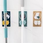 Wolpin Mop Holder Self Adhesive Hooks, Broom Holder WallBest Amazon Deals