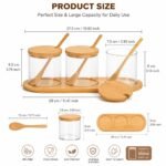 Round Glass Storage Jars Set of 3 (300 ML Each)  BambooBest Amazon Deals