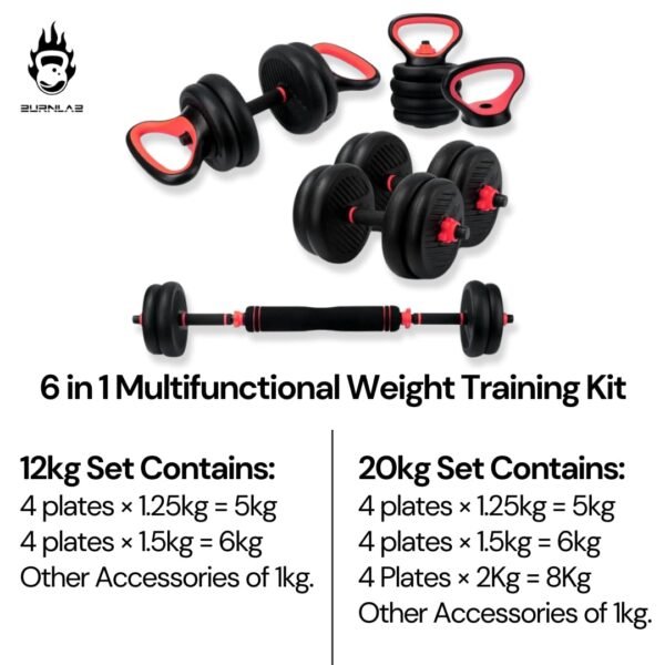 Burnlab 6 in 1 multifunctional weight training kit -Best Amazon Deals