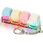 Keyboard Fidget Toy Four Key Mechanical Style KeychainBest Amazon Deals