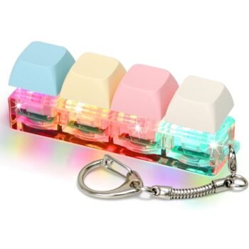 Keyboard Fidget Toy Four Key Mechanical Style KeychainBest Amazon Deals