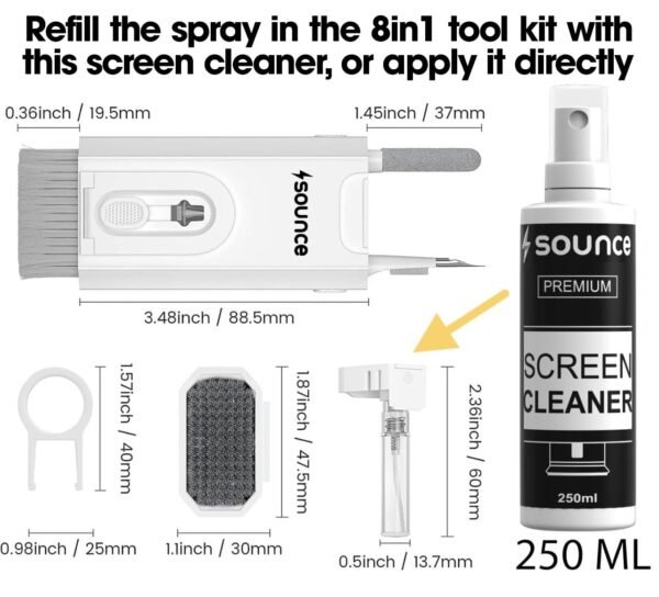 Sounce 8 in 1 Laptop Screen Cleaner, Cleaning kit forBest Amazon Deals