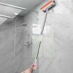 Bathroom Cleaning Brush with Wiper – Long Handle 180Best Amazon Deals