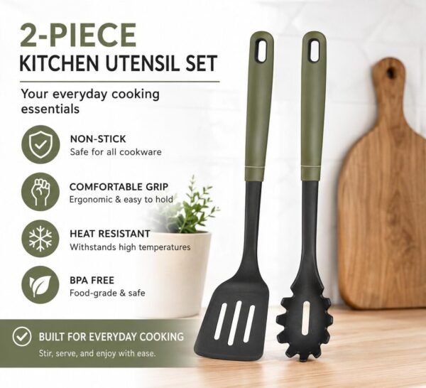 2PCS Cooking Utensils Set for Nonstick Cookware, BPA-FreeBest Amazon Deals