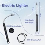 Electric Lighter Rechargeable – 360 Flexible Plasma GasBest Amazon Deals