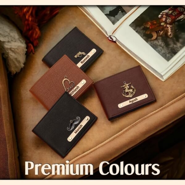 Personalized Leather Wallet for Men  Brown CustomizedBest Amazon Deals