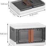 Foldable Storage Bin with Wheels & Lid, CollapsibleBest Amazon Deals