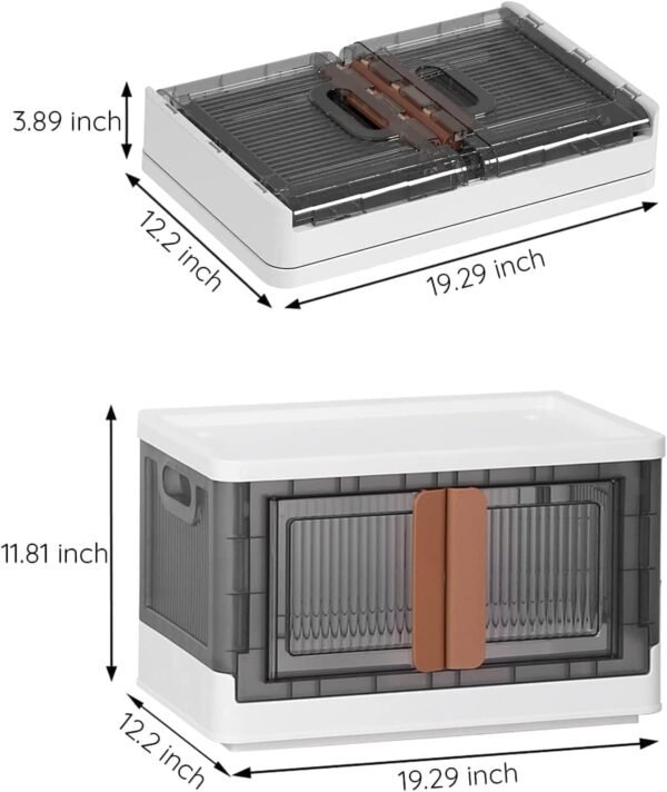 Foldable Storage Bin with Wheels & Lid, CollapsibleBest Amazon Deals