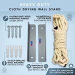 Heavy Duty Only 2 Rows Cloth Drying Wall Stand with 20Best Amazon Deals