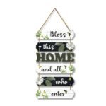 Bless This Home Wooden Hanging Wall Decor | Rustic MDFBest Amazon Deals