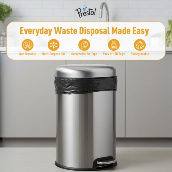Amazon Brand – Presto! Garbage Bags | Small | 180 Count |Best Amazon Deals