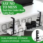 Herrlich Homes Under Desk Cable Management Tray | NoBest Amazon Deals