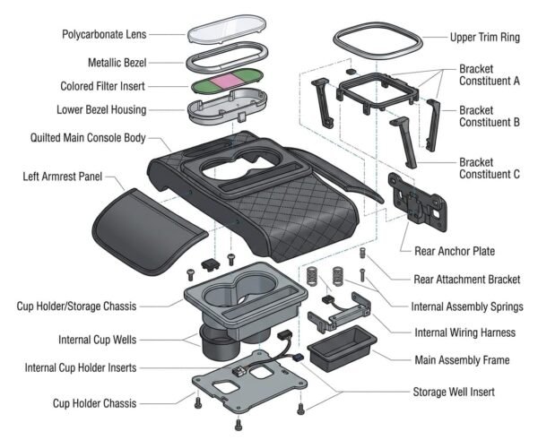 Car Armrest Cushion with Cup Holder & Storage Organizer,Best Amazon Deals