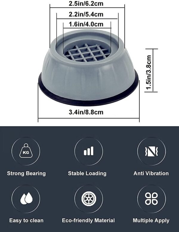 VazzLox Anti Vibration Pads for Washing Machine WashingBest Amazon Deals