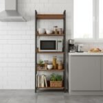 RIZIK STORE 5-Tier Metal & Wooden Microwave Oven Stand -Best Amazon Deals