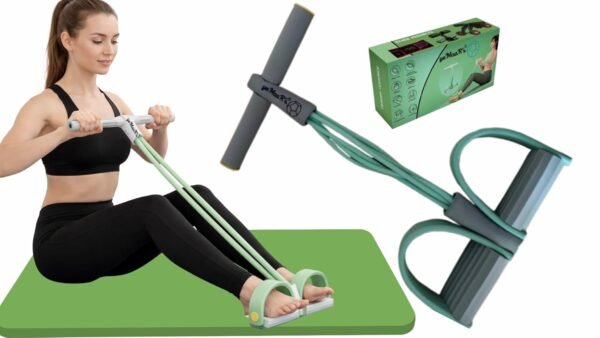 yeMaaR's GreenGrey Tension Rope 6 Tube Elastic Yoga PedalBest Amazon Deals