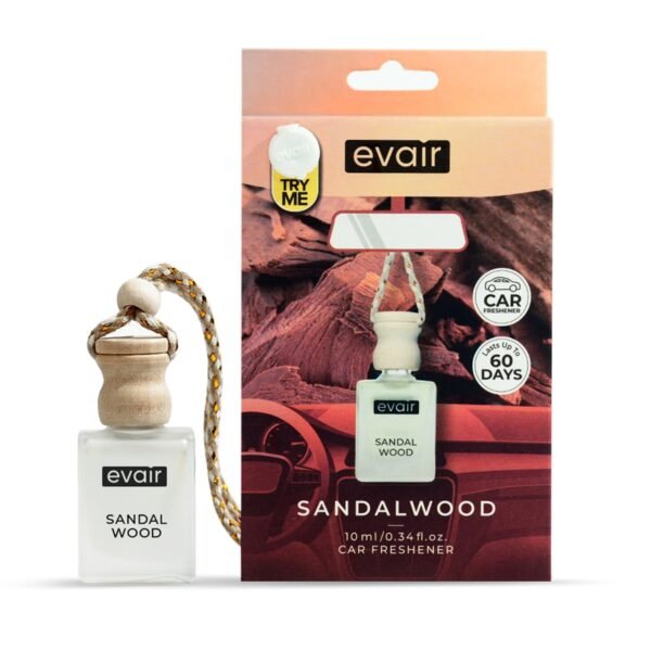 Evair SANDALWOOD Luxury Car Air Freshener | Essential OilBest Amazon Deals