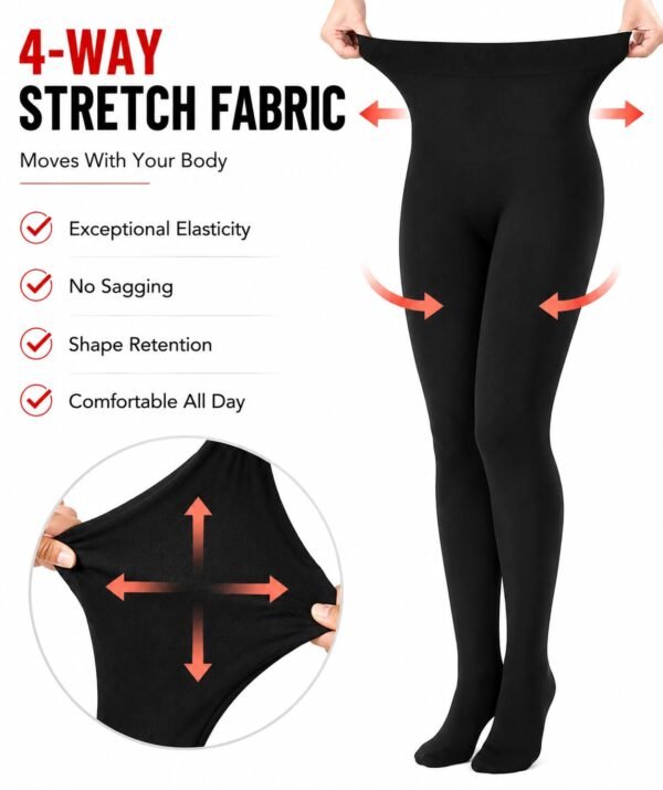 HIMAYASPS BLACK Matte Finish Fleece Warm Tights WomenBest Amazon Deals