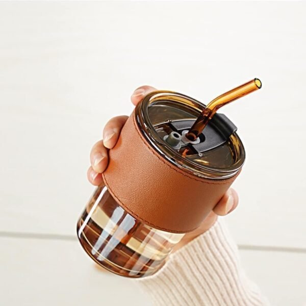 Personalized Glass Sipper Tumbler with Name | LeatherBest Amazon Deals