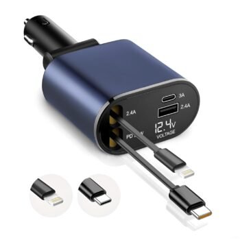 GadgetBite Car Charger 120 Watt 4 in 1 Charger withBest Amazon Deals