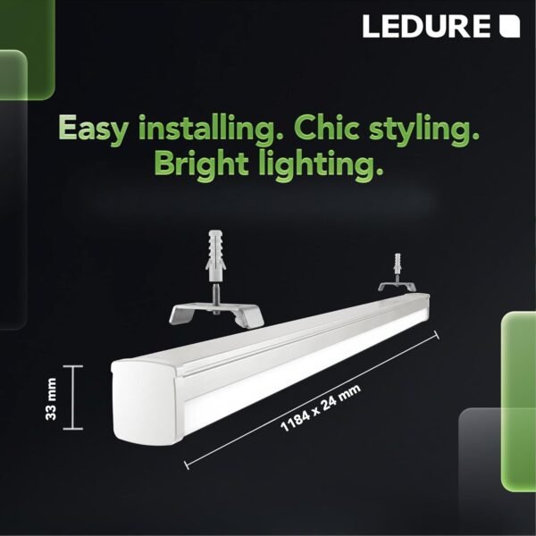 LEDURE Linear 36W LED Batten Light 4 Feet | Pack of 1|Best Amazon Deals