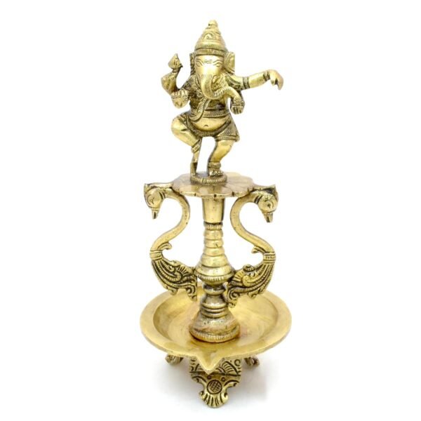 Two Moustaches Brass Ganesha Diya Oil Lamp with DancingBest Amazon Deals