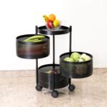 Kitchenwell Round Multi-Purpose Rotatable Trolley StorageBest Amazon Deals