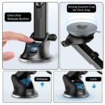 Kratos Grip X3 Premium Mobile Holder for Car with BackBest Amazon Deals