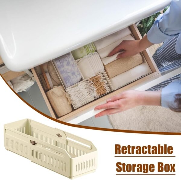Retractable Storage Box Adjustable Drawer Organizer,Best Amazon Deals