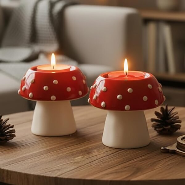 Tea Light Candle Holder Set of 2 Ceramic | HandcraftedBest Amazon Deals