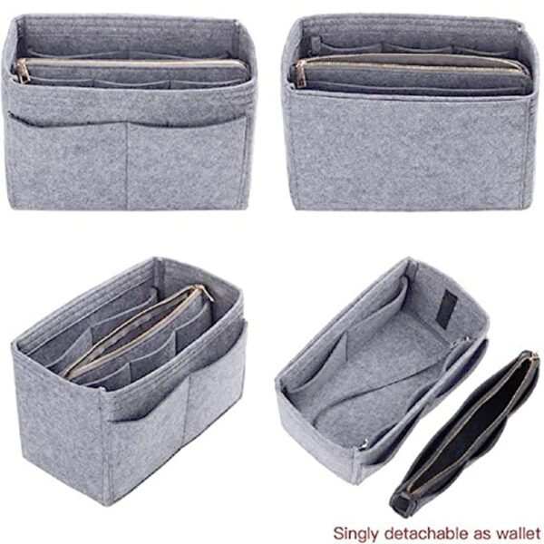 Handcuffs Women Purse Organizer Insert With Zipper PocketBest Amazon Deals