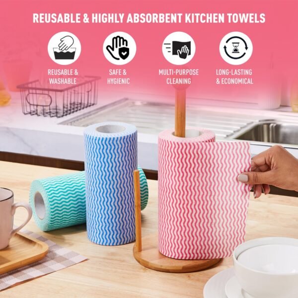 Amazon Brand – Presto! Non-Woven Kitchen Towel Roll | 80Best Amazon Deals