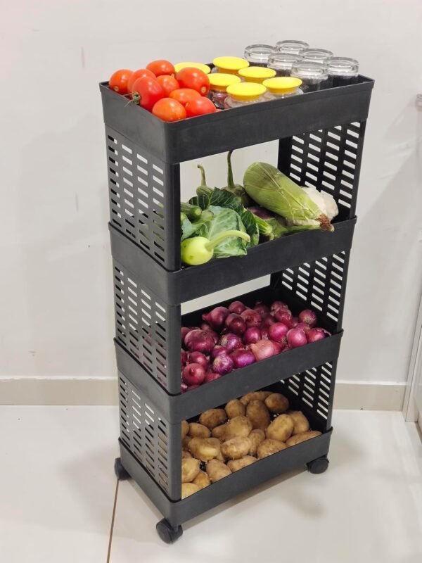 PALAK Plastic Multipurpose 4-Tier Floor Mount CornerBest Amazon Deals
