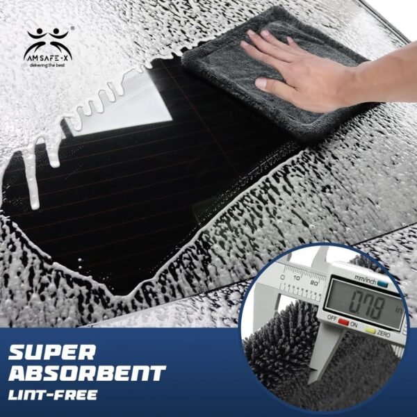 AM Safe-X Microfiber Cloth for Car 1200 GSM 40×60 cms 1Best Amazon Deals
