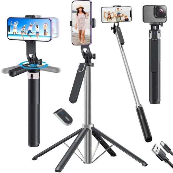 Kratos 65" Selfie Stick Tripod with Reinforced 4-LegBest Amazon Deals