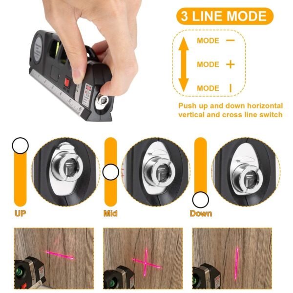 Laser Level Line Tool with 8ft Measuring Tape, HorizontalBest Amazon Deals