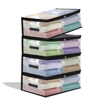 TAKIVA Transparent Plastic Clothes Storage Bag (Pack ofBest Amazon Deals