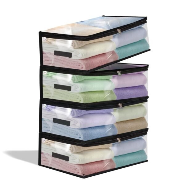TAKIVA Transparent Plastic Clothes Storage Bag (Pack ofBest Amazon Deals