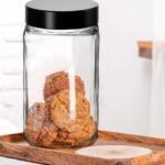 1000ml Cube Storage Glass Jars with Black Plastic Lid Best Amazon Deals