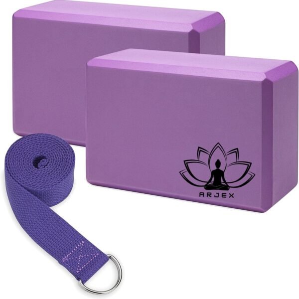 Yoga Block Set of 2- Supportive Latex-Free Eva Foam -Best Amazon Deals