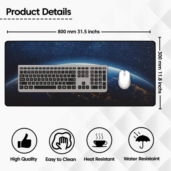 Sounce Large Extended Earth Design Desk Mat for LaptopBest Amazon Deals