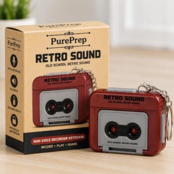 Retro Sound Mini Voice Recorder Keychain  Cute CassetteBest Amazon Deals
